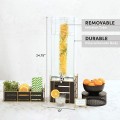 Empire 3 Gallon Black Square Beverage Dispenser with Infusion Chamber